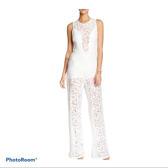 NWOT* WHYTE EYELASH - Starry Night Lace Jumpsuit - Picture 4 of 16
